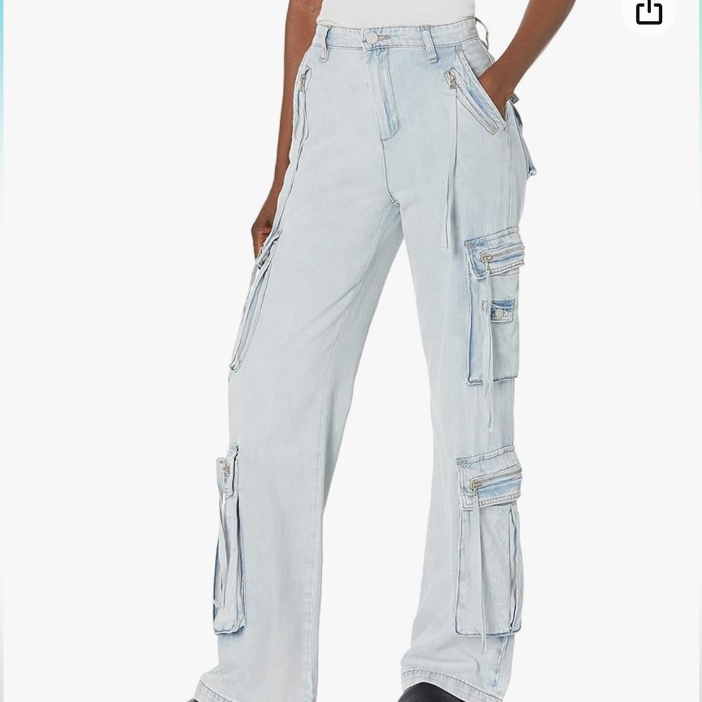 Blank NYC oversized ribbed cargo pants - super soft!